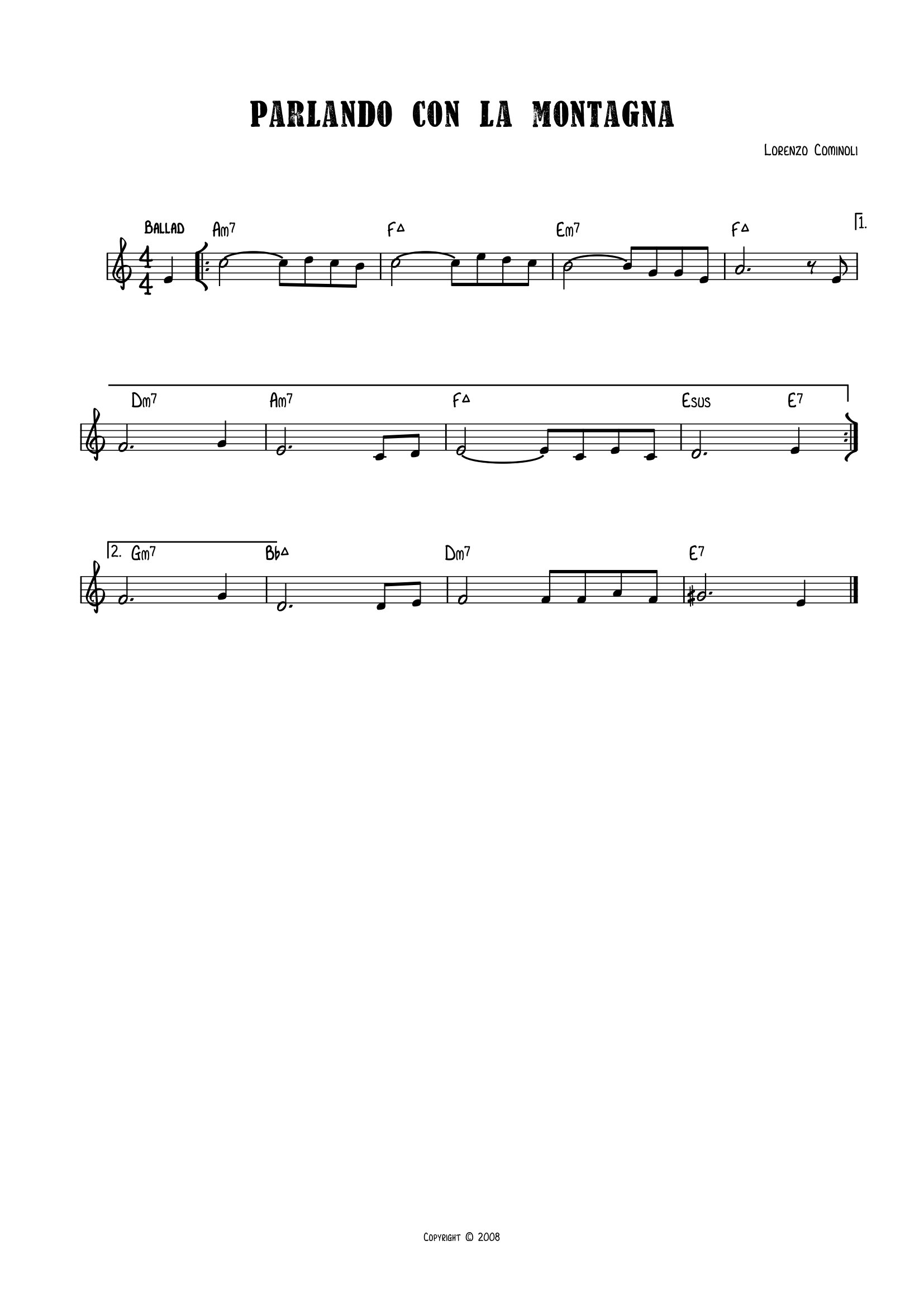 Parlando con la montagna - Lorenzo Cominoli